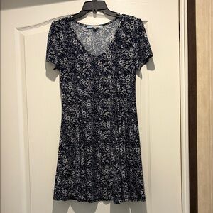 Cecico Navy and White Floral Mini Dress